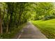A paved path winds through lush greenery, inviting peaceful walks and outdoor enjoyment at 10380 Sand Creek Blvd, Fishers, IN 46037