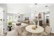 Stylish open-concept with hardwood floors, with a harmonious blend of living, dining, and kitchen areas at 1044 Timber Creek Dr # 2, Carmel, IN 46032