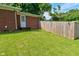 Well-maintained backyard with a wooden fence, providing privacy and space at 11522 Newport Dr, Indianapolis, IN 46236