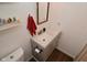 Bathroom featuring a gray vanity and modern fixtures at 11522 Newport Dr, Indianapolis, IN 46236