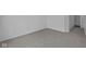 An interior shot of a bedroom showing neutral carpet, white walls, and a closet at 12490 Morning Ridge Way, Noblesville, IN 46060