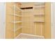 Walk-in closet with wire shelving, providing ample storage space, and neutral walls at 1252 Jasmine Dr, Greenfield, IN 46140