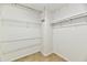 Open walk-in closet space with shelving at 1252 Jasmine Dr, Greenfield, IN 46140