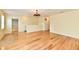 Living room with hardwood floors and neutral walls at 1252 Jasmine Dr, Greenfield, IN 46140