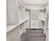 Organized walk-in closet with shelving and ample storage space at 1359 Shadow Ridge Rd, Indianapolis, IN 46280