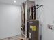 Basement utility room with water heater and modern HVAC system at 1409 N Grant Ave, Indianapolis, IN 46201