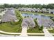 Scenic aerial shot of a charming neighborhood with lush landscaping and a tranquil pond at 16209 Natures Way, Westfield, IN 46074
