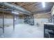 Unfinished basement with concrete floor, exposed ceiling and duct work ready for customization at 16209 Natures Way, Westfield, IN 46074