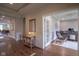 Inviting entryway with hardwood floors and an open view to the office at 16209 Natures Way, Westfield, IN 46074