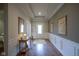 Welcoming foyer features hardwood floors and decorative molding at 16209 Natures Way, Westfield, IN 46074