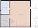 Basement floor plan with non-standard finished space at 1910 W 10Th St, Anderson, IN 46016