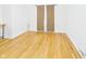 Neutral bedroom with hardwood floors, a window, and simple decor at 1910 W 10Th St, Anderson, IN 46016