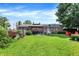 Large backyard with a firepit and a gazebo, offering plenty of space for outdoor activities at 2608 E 500 N, Whiteland, IN 46184