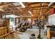 Spacious two car garage with lots of overhead storage at 2608 E 500 N, Whiteland, IN 46184