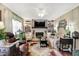 Bright living room features large windows, providing a great view of the surrounding scenery at 2608 E 500 N, Whiteland, IN 46184