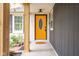 Close-up of the front door, showcasing its unique design, color, and welcoming atmosphere at 3312 W 42Nd St, Indianapolis, IN 46228