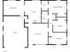 Layout showcases a practical floor plan with garage, living room, kitchen, dining room, and primary bedroom at 3344 Southwest Dr, Indianapolis, IN 46241