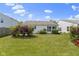 A charming backyard with well-maintained lawn and mature landscaping, perfect for outdoor enjoyment at 3423 Summer Breeze Cir, Indianapolis, IN 46239