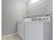 Laundry room featuring a white washer and dryer at 3423 Summer Breeze Cir, Indianapolis, IN 46239