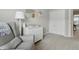 Tranquil Bedroom area includes glider, white dresser, and ample closet space at 3613 Lehigh Ave, Westfield, IN 46074