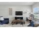 Bright living room with stylish furnishings, ample lighting, and wall-mounted entertainment center at 3613 Lehigh Ave, Westfield, IN 46074