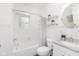 Clean, modern bathroom featuring a shower-tub combo and vanity at 4226 Cornelius Ave, Indianapolis, IN 46208