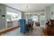 Dining area leading to a cozy living room space with a window view at 4813 E 11Th St, Indianapolis, IN 46201