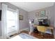 Bright home office featuring natural light and hardwood floors at 4813 E 11Th St, Indianapolis, IN 46201