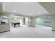 Finished basement with a pool table, neutral walls, recessed lighting, and carpet flooring at 5037 Surrey Ln, Carmel, IN 46033