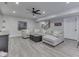 Finished basement with a sectional sofa and entertainment area at 6525 Carolina Blvd, Indianapolis, IN 46217