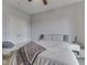 Bedroom featuring a bed, side tables and a large closet at 6525 Carolina Blvd, Indianapolis, IN 46217