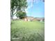 Large back yard with plenty of green space and storage sheds at 731 Sunset Blvd, Greenwood, IN 46142