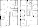 Detailed floor plan showcasing the layout of the home, including living spaces and bedrooms at 7854 Wolfgang Pl, Indianapolis, IN 46239