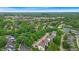 An elevated view of a lush neighborhood near Geist Centre with greenery and lake access at 8176 Shorewalk Dr # C, Indianapolis, IN 46236
