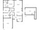 Detailed floor plan showcasing the layout of this two-story home at 12105 Fall Ct, Indianapolis, IN 46229