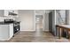 Bright kitchen featuring stainless range and neutral walls at 14855 E State Road 46, Columbus, IN 47203