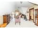 Attic bonus room featuring unique architecture and design elements with a fireplace feature at 1497 N 200 W, Greenfield, IN 46140