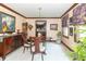 Inviting dining room with elegant furniture and a glimpse into the kitchen area at 1497 N 200 W, Greenfield, IN 46140
