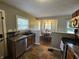 Well-lit kitchen opens to breakfast nook with stainless steel dishwasher and appliances at 1510 Chester St, Anderson, IN 46012