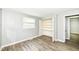 Bedroom offers natural light from the window and a closet at 1543 W 79Th St, Indianapolis, IN 46260