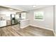 Modern kitchen featuring stainless steel appliances, sleek countertops, and a convenient open layout at 1543 W 79Th St, Indianapolis, IN 46260