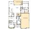 Detailed first floor plan showcasing the kitchen, Gathering room, study, and 4-car garage layout at 19602 Wood Farm Pl, Westfield, IN 46074