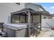 Relaxing hot tub with a gazebo cover, offering a private and comfortable outdoor spa experience at 210 Lynnette Way, Cumberland, IN 46229