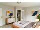 The main bedroom has furniture at 3149 Carson Ave, Indianapolis, IN 46227