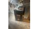 Close up of the Goodman furnace unit in the basement area at 3570 Decamp Dr, Indianapolis, IN 46226