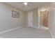 Comfortable bedroom with neutral carpet, a closet, and a light-colored wall at 3795 Claybrook Ct, Bargersville, IN 46106