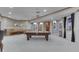 Large game room featuring a pool table and recessed lighting at 3795 Claybrook Ct, Bargersville, IN 46106