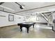 Large garage featuring a pool table and ample lighting at 3905 E 550 S, Lebanon, IN 46052