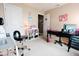 Bright bedroom with a workspace, natural light, and carpeted floors at 4233 Pearson Dr, Westfield, IN 46062