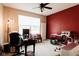 Bedroom with a large window providing natural light and ample workspace at 4233 Pearson Dr, Westfield, IN 46062